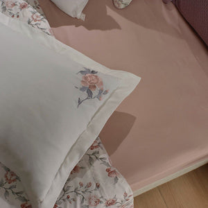 Jogo Cama Estampado Fronhas Bordadas Queen