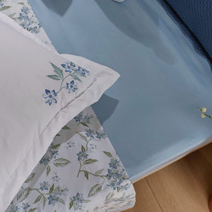 Jogo Cama Estampado Fronhas Bordadas Queen