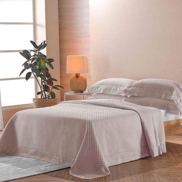Kit Colcha Bordare Premium Rosa Secrets